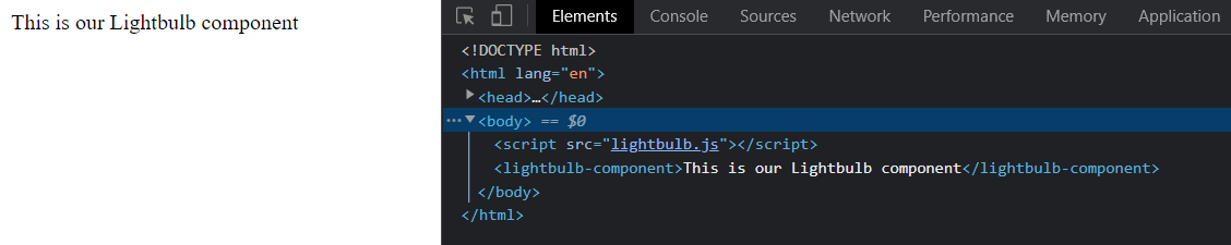 Lightbulb Custom Component